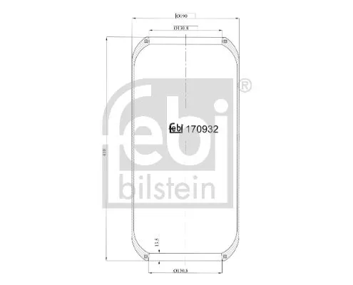 FEBI BILSTEIN FEBI BILSTEIN 20921 Febi Rear Left Or Right Air Bag Suspension Spring For Iveco Mercedes-benz 