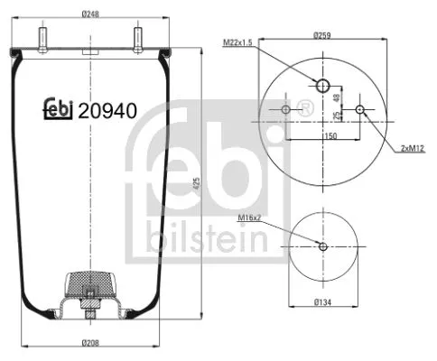 Febi Air Bag Suspension Spring