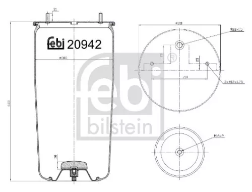 FEBI BILSTEIN FEBI BILSTEIN 20942 Febi Air Bag Suspension Spring 