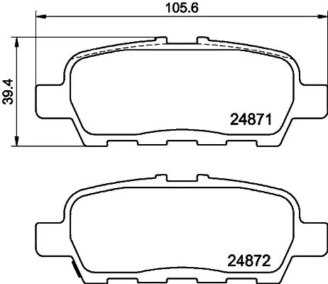 MINTEX MINTEX (MDB3026) 1x  MINTEX Brake Pad Set 
