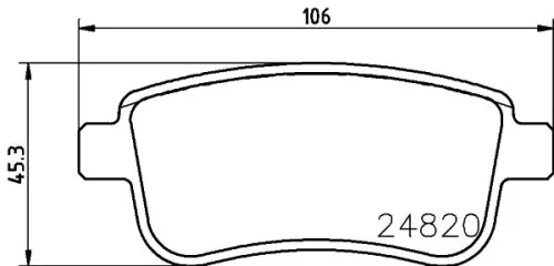 1x  MINTEX Brake Pad Set