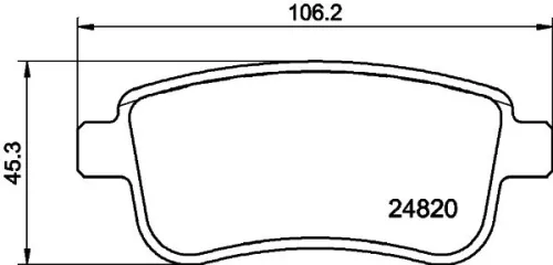 MINTEX MINTEX (MDB3029) 1x  MINTEX Brake Pad Set 