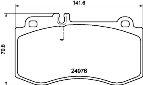 1x MINTEX MDB3046 Brake Pad Set