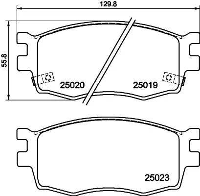 MINTEX MINTEX (MDB3057) 1x  MINTEX Brake Pad Set 
