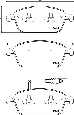 MINTEX MINTEX (MDB3060) 1x  MINTEX Brake Pad Set 