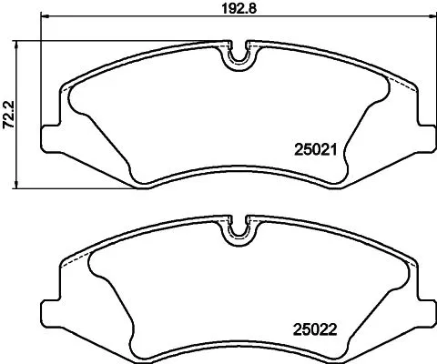MINTEX MINTEX MDB3073 1x MINTEX MDB3073 Brake Pad Set 