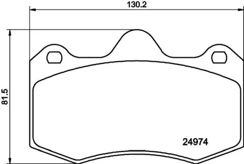 1x MINTEX MDB3077 Brake Pad Set