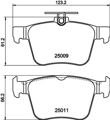 1x  MINTEX Brake Pad Set
