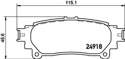 MINTEX MINTEX MDB3104 1x MINTEX MDB3104 Brake Pad Set 