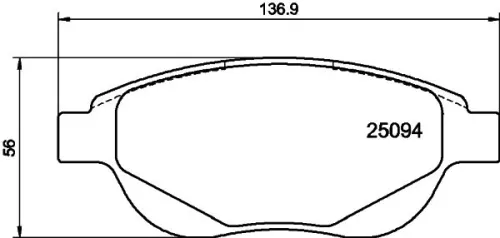 MINTEX MINTEX MDB3105 1x MINTEX MDB3105 Brake Pad Set 