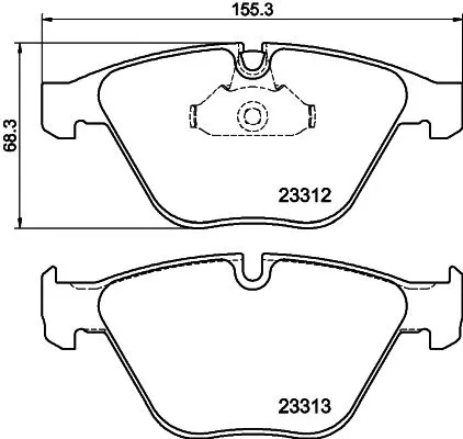 1x  MINTEX Brake Pad Set