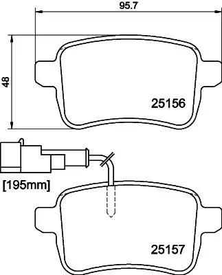 MINTEX MINTEX MDB3123 1x MINTEX MDB3123 Brake Pad Set 