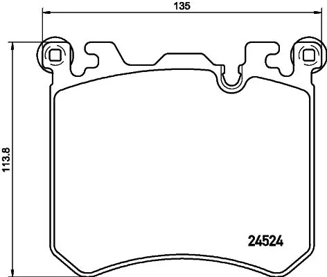 MINTEX MINTEX MDB3128 1x MINTEX MDB3128 Brake Pad Set 