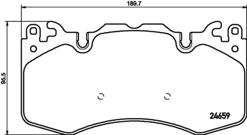 1x  MINTEX Brake Pad Set