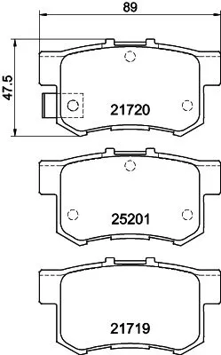MINTEX MINTEX (MDB3134) 1x  MINTEX Brake Pad Set 