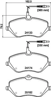 MINTEX MINTEX (MDB3135) 1x  MINTEX Brake Pad Set 