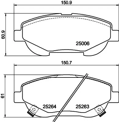 MINTEX MINTEX MDB3139 1x MINTEX MDB3139 Brake Pad Set 