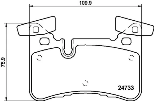 1x MINTEX MDB3143 Brake Pad Set