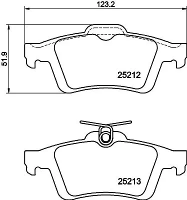 MINTEX MINTEX MDB3150 1x MINTEX MDB3150 Brake Pad Set 