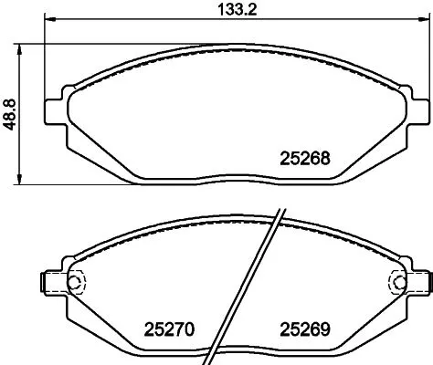 MINTEX MINTEX MDB3152 1x MINTEX MDB3152 Brake Pad Set 