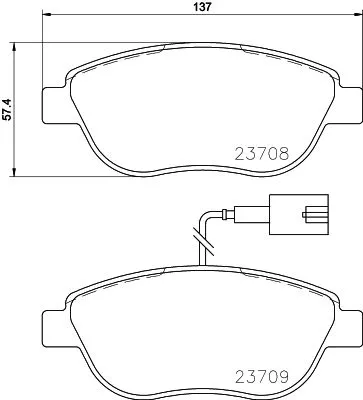 MINTEX MINTEX MDB3155 1x MINTEX MDB3155 Brake Pad Set 