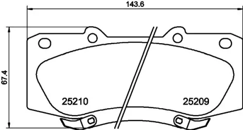 MINTEX MINTEX MDB3160 1x MINTEX MDB3160 Brake Pad Set 