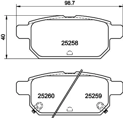 MINTEX MINTEX (MDB3168) 1x  MINTEX Brake Pad Set 