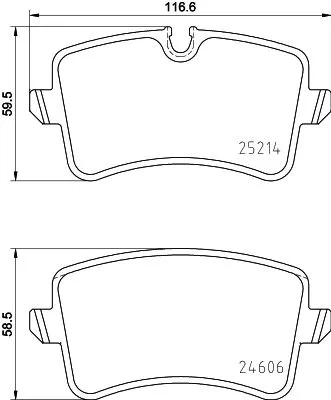 1x  MINTEX Brake Pad Set
