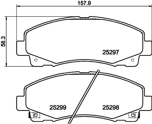 MINTEX MINTEX (MDB3197) 1x MINTEX MDB3197 Brake Pad Set 