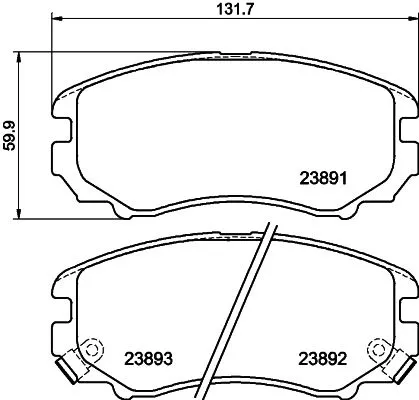 MINTEX MINTEX (MDB3199) 1x  MINTEX Brake Pad Set 
