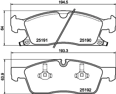 MINTEX MINTEX (MDB3203) 1x  MINTEX Brake Pad Set 