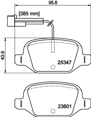 MINTEX MINTEX MDB3204 1x MINTEX MDB3204 Brake Pad Set 
