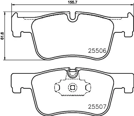 MINTEX MINTEX MDB3216 1x MINTEX MDB3216 Brake Pad Set 