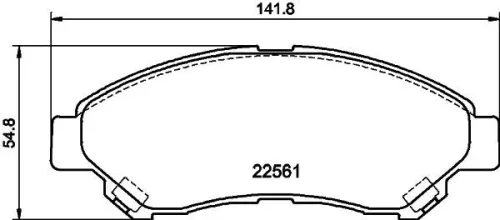 MINTEX MINTEX MDB3235 1x MINTEX MDB3235 Brake Pad Set 