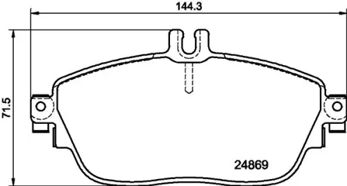 1x  MINTEX Brake Pad Set