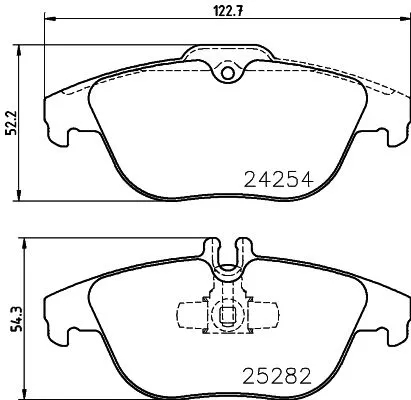 MINTEX MINTEX MDB3247 1x MINTEX MDB3247 Brake Pad Set 