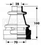 FIRST LINE FIRST LINE FCB2797  FIRST LINE Drive Shaft Cv Boot Kit 