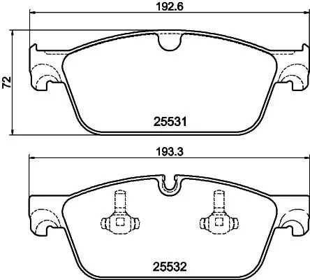 MINTEX MINTEX MDB3268 1x MINTEX MDB3268 Brake Pad Set 