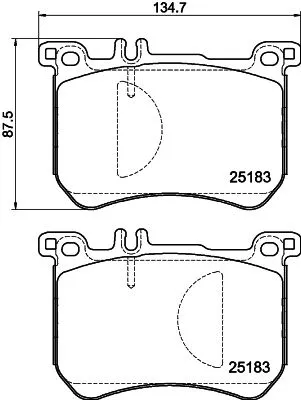 MINTEX MINTEX MDB3288 1x MINTEX MDB3288 Brake Pad Set 