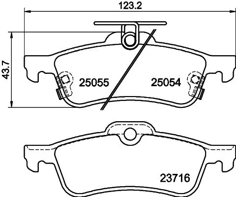 MINTEX MINTEX MDB3291 1x MINTEX MDB3291 Brake Pad Set 