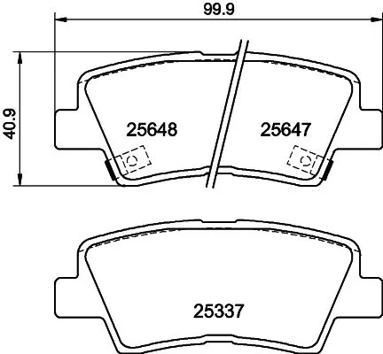 MINTEX MINTEX (MDB3306) 1x  MINTEX Brake Pad Set 