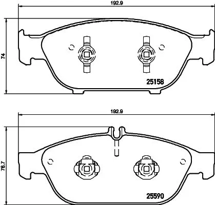 1x  MINTEX Brake Pad Set
