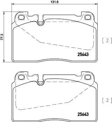 MINTEX MINTEX MDB3313 1x MINTEX MDB3313 Brake Pad Set 