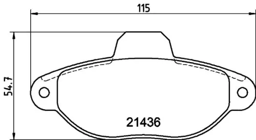 MINTEX MINTEX (MDB3317) 1x  MINTEX Brake Pad Set 