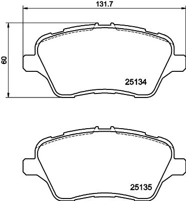 MINTEX MINTEX (MDB3322) 1x  MINTEX Brake Pad Set 