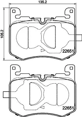 MINTEX MINTEX MDB3346 1x MINTEX MDB3346 Brake Pad Set 