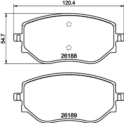 MINTEX MINTEX (MDB3347) 1x  MINTEX Brake Pad Set 