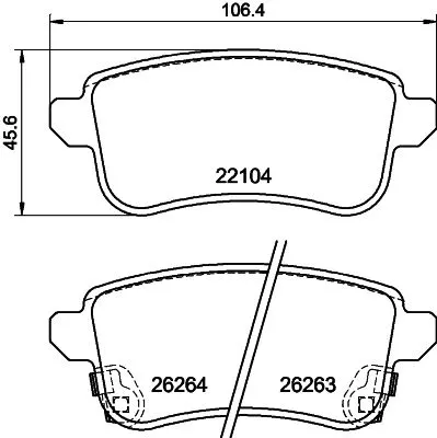 MINTEX MINTEX MDB3348 1x MINTEX MDB3348 Brake Pad Set 