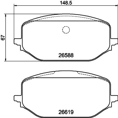 MINTEX MINTEX MDB3349 1x MINTEX MDB3349 Brake Pad Set 