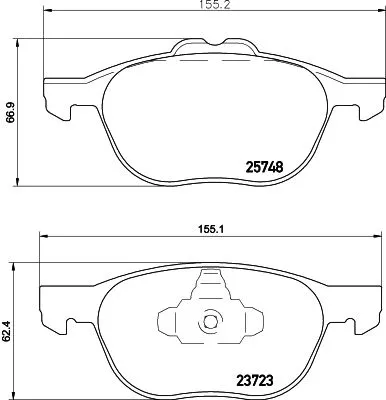 MINTEX MINTEX (MDB3362) 1x  MINTEX Brake Pad Set 